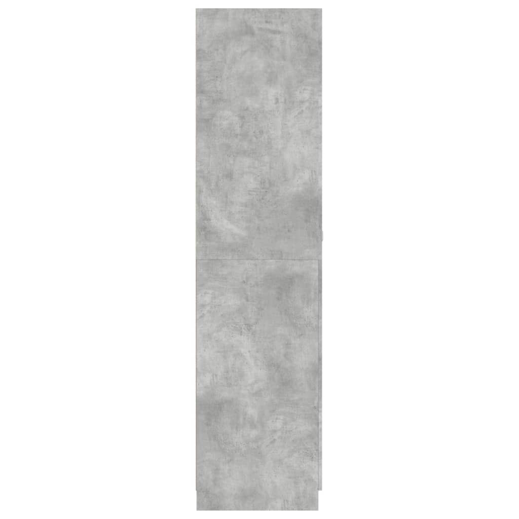 Šatní Skříň Betonově Šedá 90 X 52 X 200 Cm Kompozitní Dřevo
