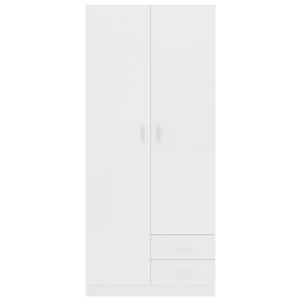 Šatní Skříň 80 X 52 X 180 Cm Kompozitní Dřevo