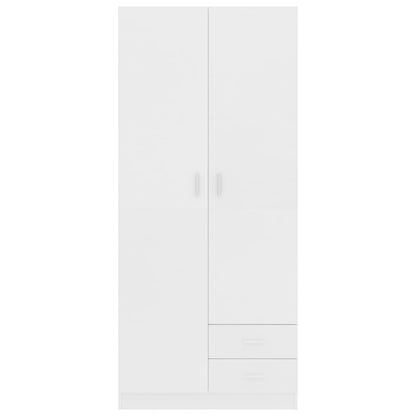 Šatní Skříň 80 X 52 X 180 Cm Kompozitní Dřevo