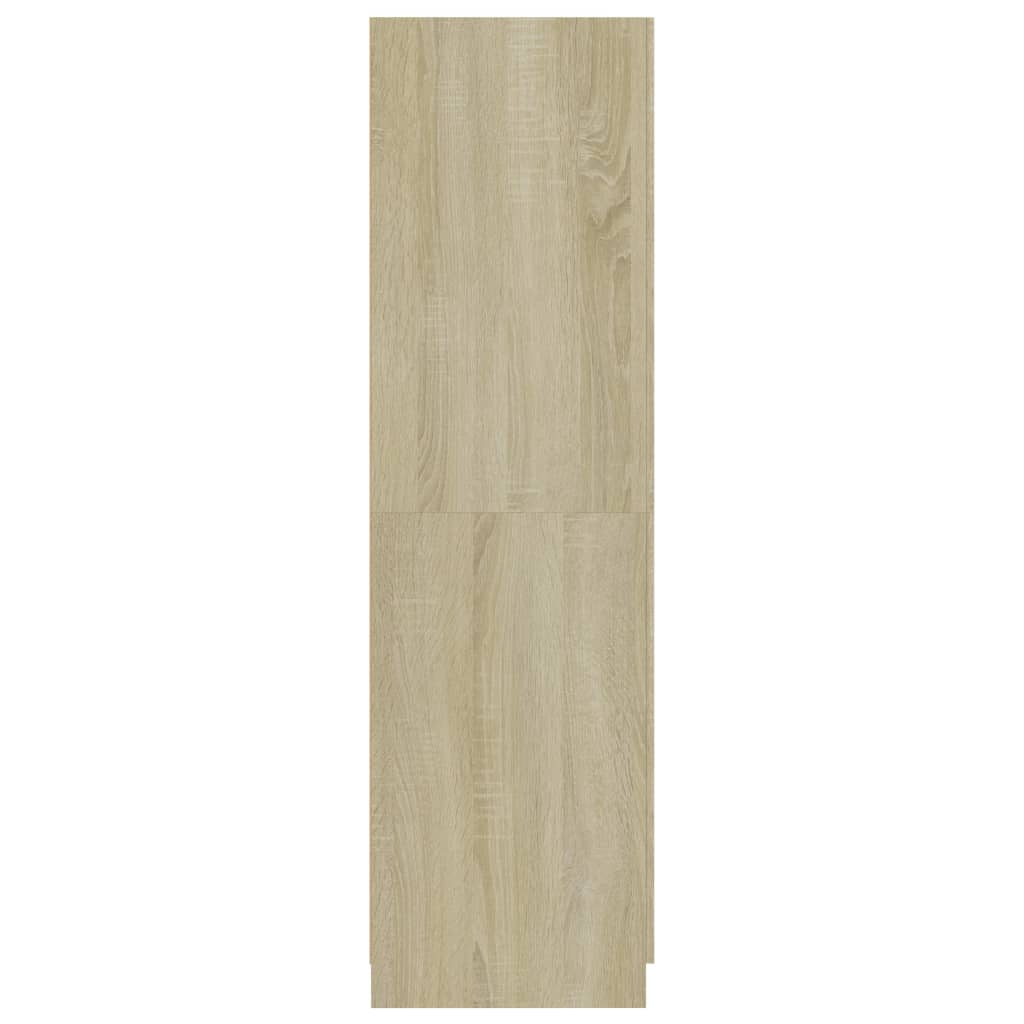 Šatní Skříň Dub Sonoma 80 X 52 X 180 Cm Kompozitní Dřevo
