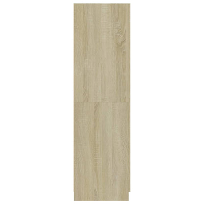 Šatní Skříň Dub Sonoma 80 X 52 X 180 Cm Kompozitní Dřevo