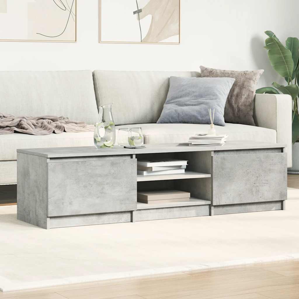Tv Stolek Betonově Šedý 140 X 40 X 35,5 Cm Kompozitní Dřevo