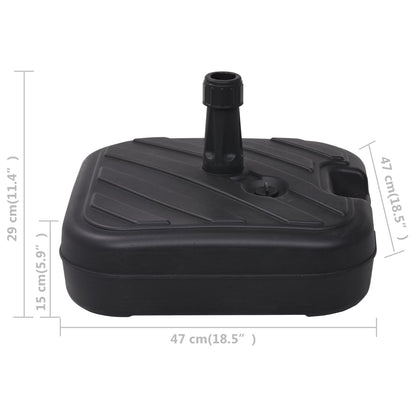 Stojan Na Slunečník Plněný Vodou/Pískem 24 L Černý