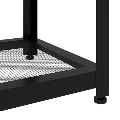 Konferenční Stolek Světle Hnědý A Černý 90X45X45Cm Mdf A Železo