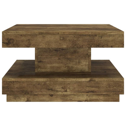 Konferenční Stolek Tmavě Hnědý 60 X 60 X 35 Cm Mdf