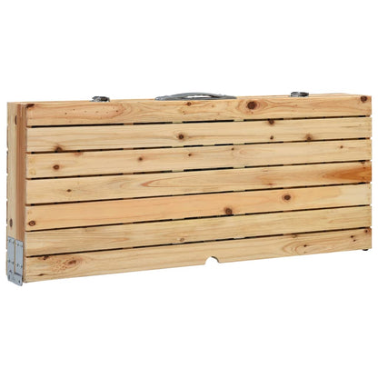 Skládací Kempingový Stůl Se 4 Místy K Sezení Ocel Hliník