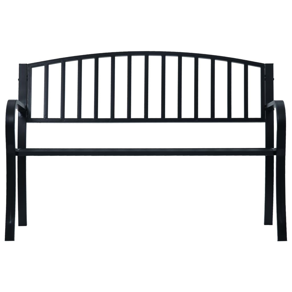 Zahradní Lavice 125 Cm Černá Ocel