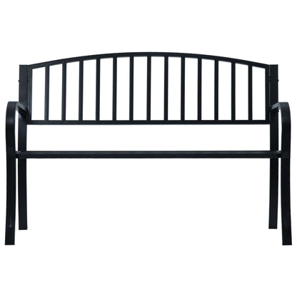 Zahradní Lavice 125 Cm Černá Ocel