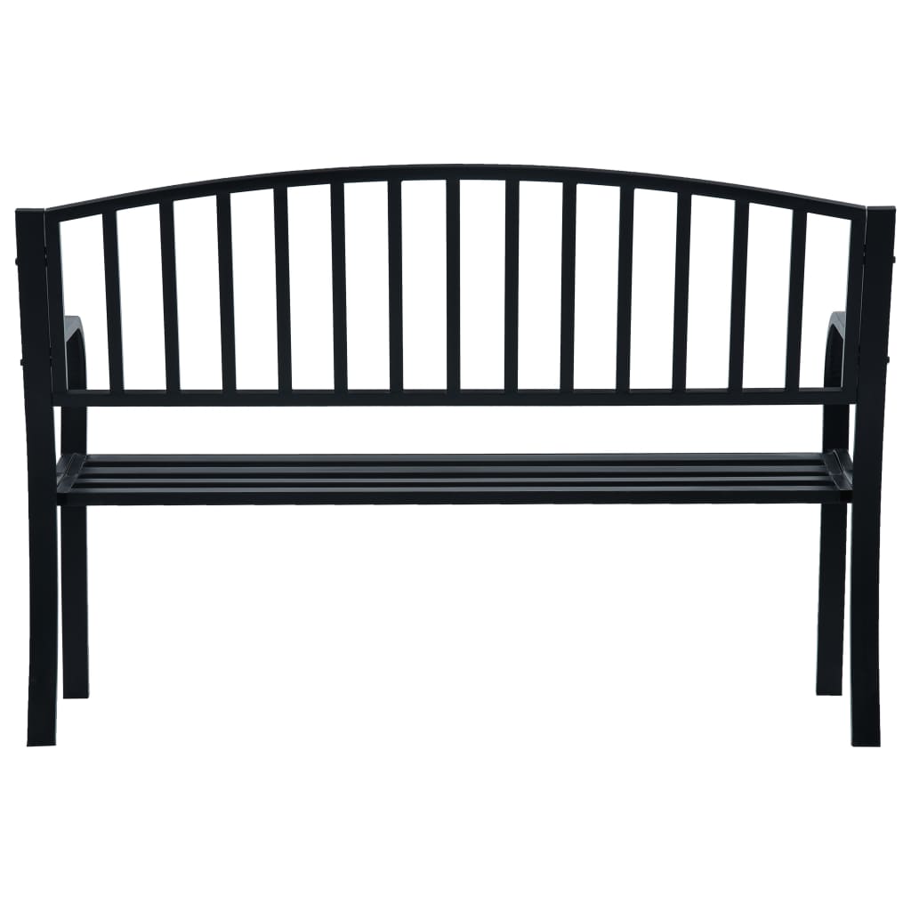 Zahradní Lavice 125 Cm Černá Ocel