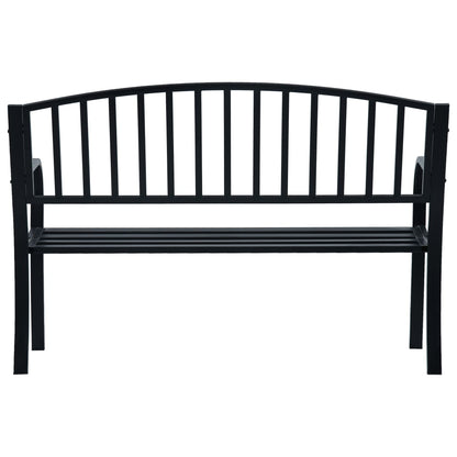 Zahradní Lavice 125 Cm Černá Ocel