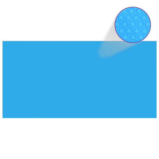 Kryt na bazén modrý 488 x 244 cm PE