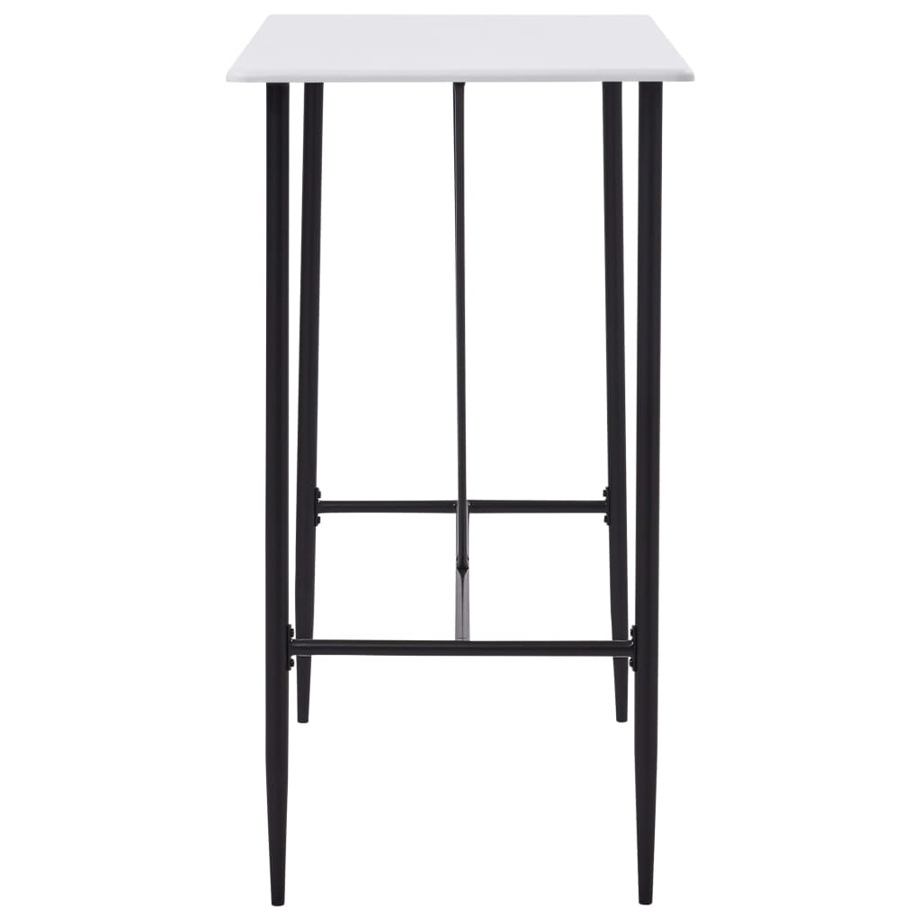 Barový Stůl Bílý 120 X 60 X 110 Cm Mdf