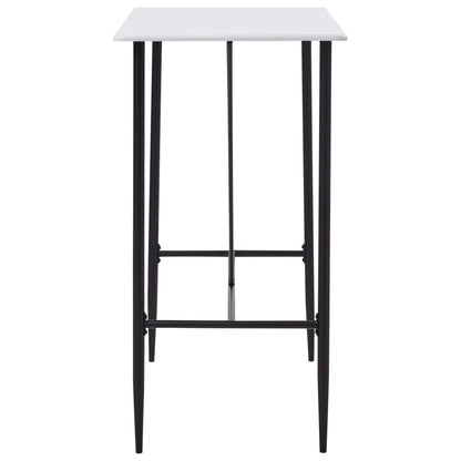 Barový Stůl Bílý 120 X 60 X 110 Cm Mdf