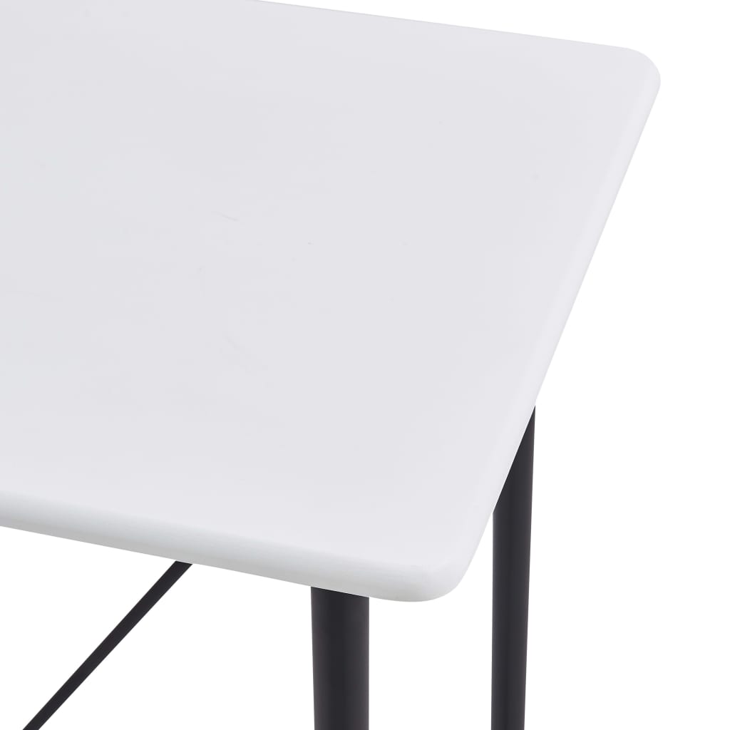 Barový Stůl Bílý 120 X 60 X 110 Cm Mdf