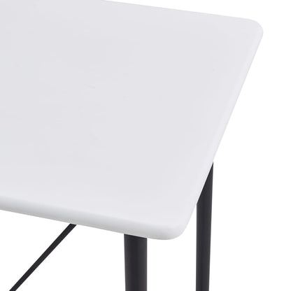 Barový Stůl Bílý 120 X 60 X 110 Cm Mdf