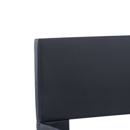 Rám Postele S Led Světlem Černý Umělá Kůže 90 X 200 Cm