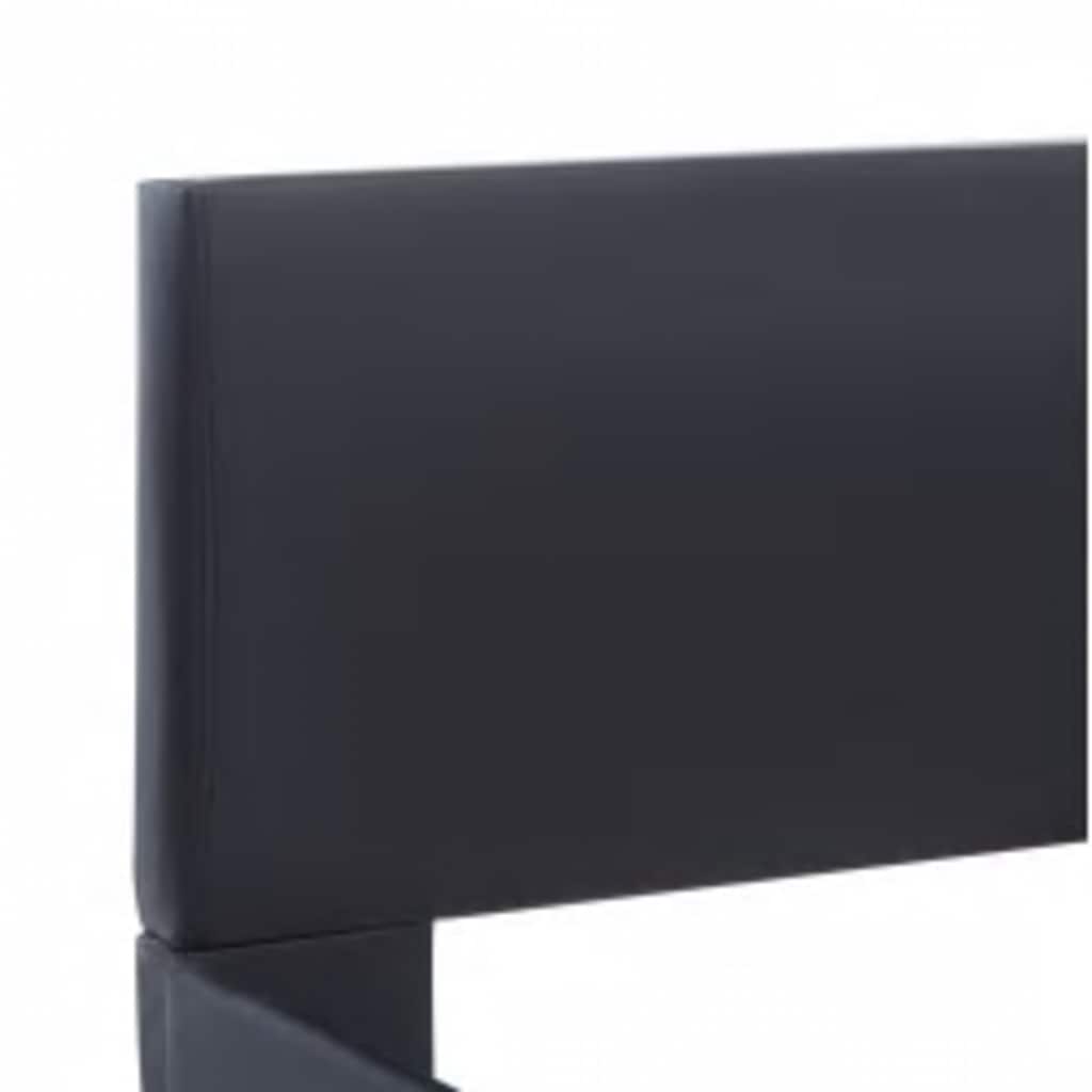 Rám Postele S Led Světlem Černý Umělá Kůže 140 X 200 Cm