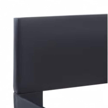 Rám Postele S Led Světlem Černý Umělá Kůže 140 X 200 Cm