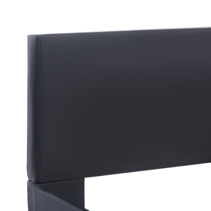 Rám Postele S Led Světlem Černý Umělá Kůže 180 X 200 Cm
