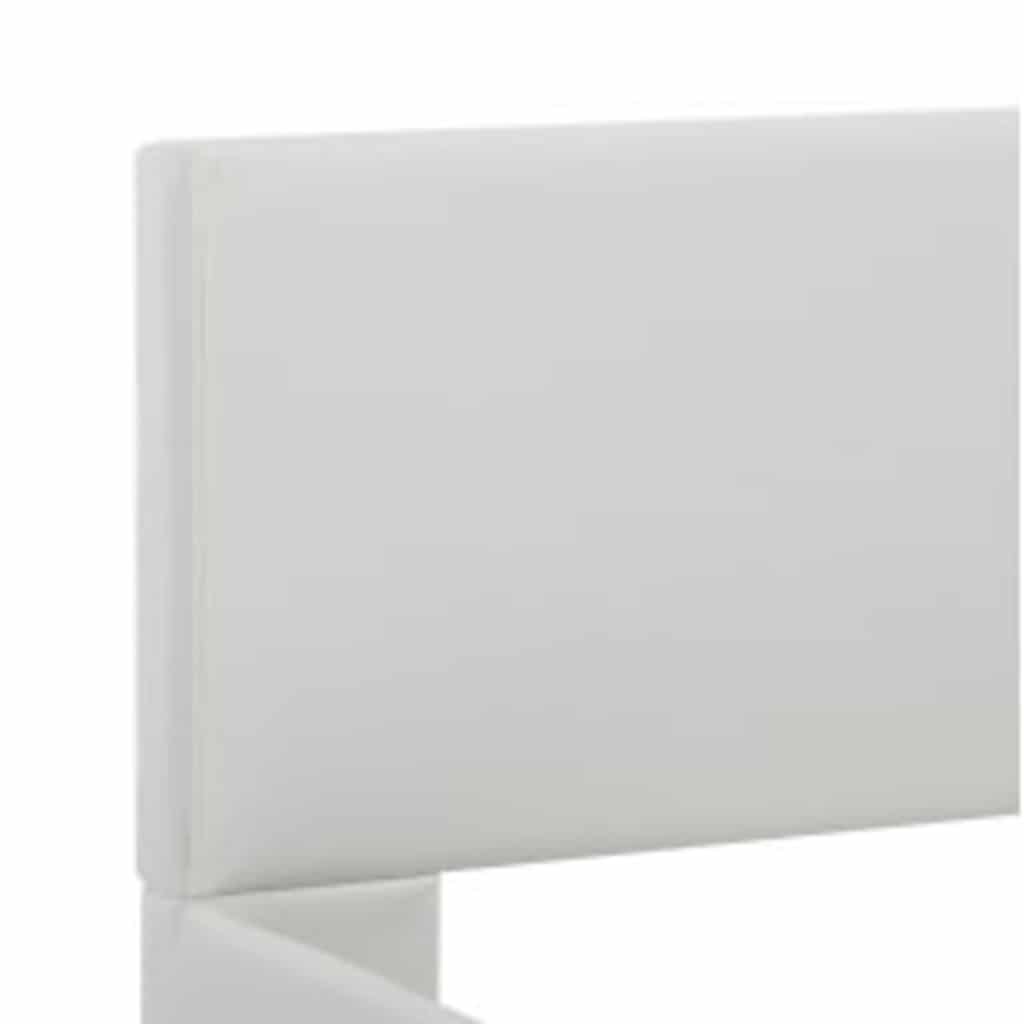 Rám Postele S Led Světlem Bílý Umělá Kůže 90 X 200 Cm