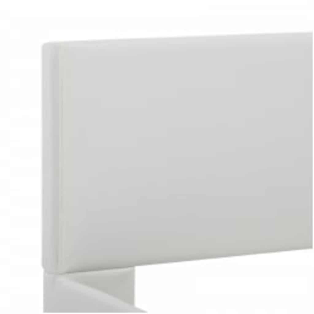 Rám Postele S Led Světlem Bílý Umělá Kůže 100 X 200 Cm