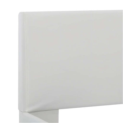 Rám Postele S Led Světlem Bílý Umělá Kůže 160 X 200 Cm