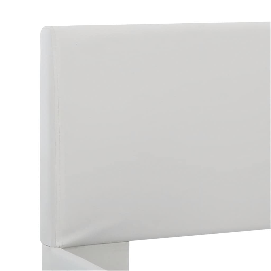 Rám Postele S Led Světlem Bílý Umělá Kůže 180 X 200 Cm