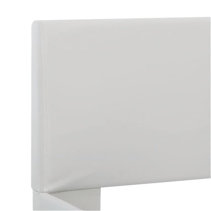 Rám Postele S Led Světlem Bílý Umělá Kůže 180 X 200 Cm