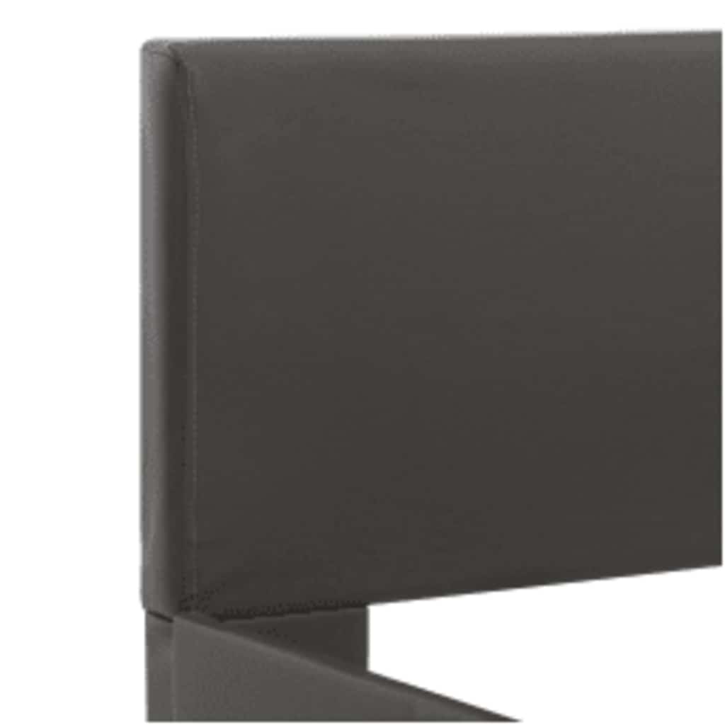 Rám Postele S Led Světlem Šedý Umělá Kůže 90 X 200 Cm