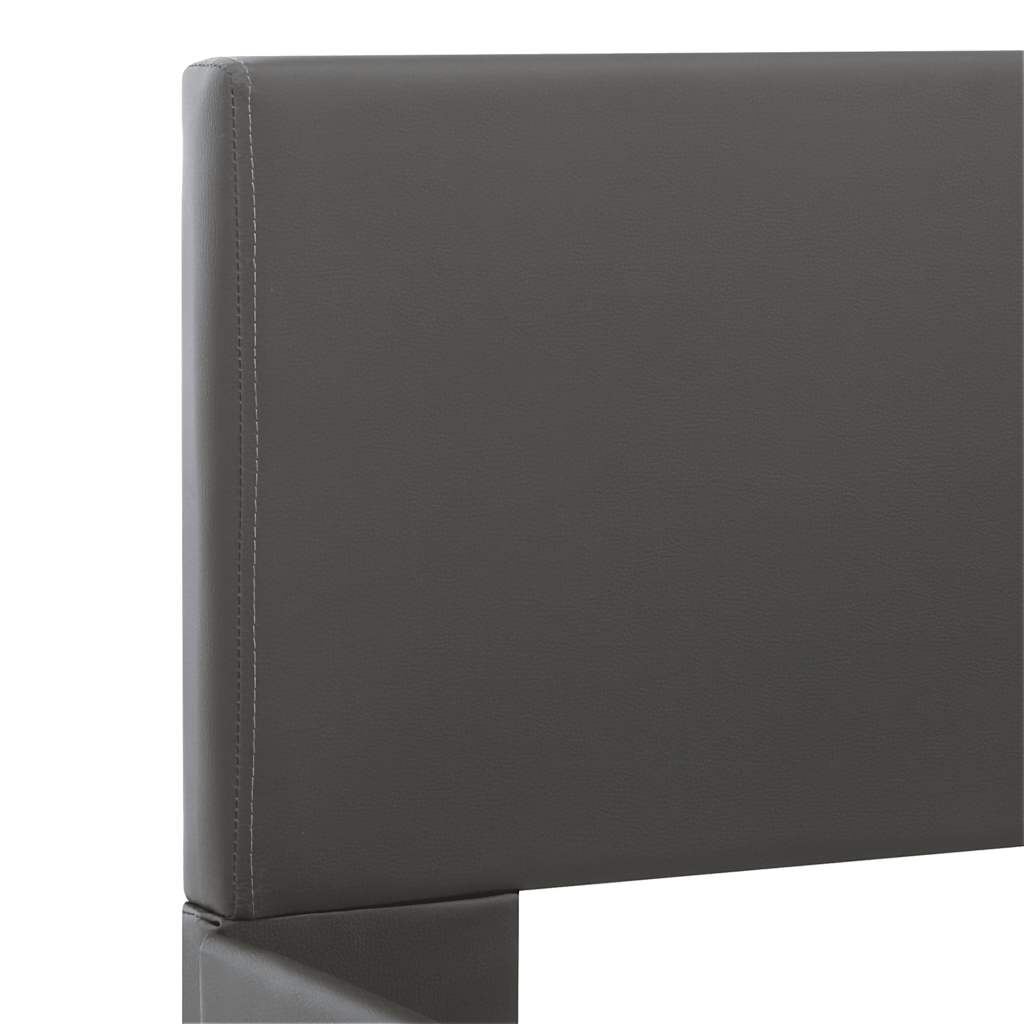 Rám Postele S Led Světlem Šedý Umělá Kůže 120 X 200 Cm