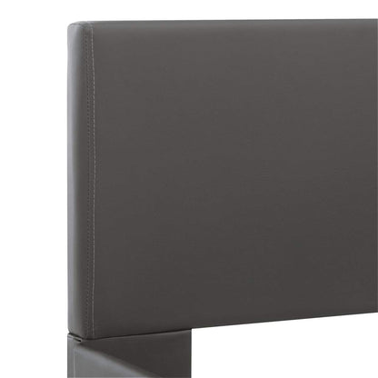 Rám Postele S Led Světlem Šedý Umělá Kůže 120 X 200 Cm