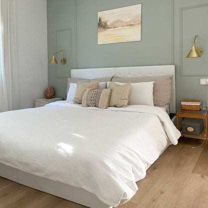 Rám Postele Zvedací Úložný Prostor Bílý Umělá Kůže