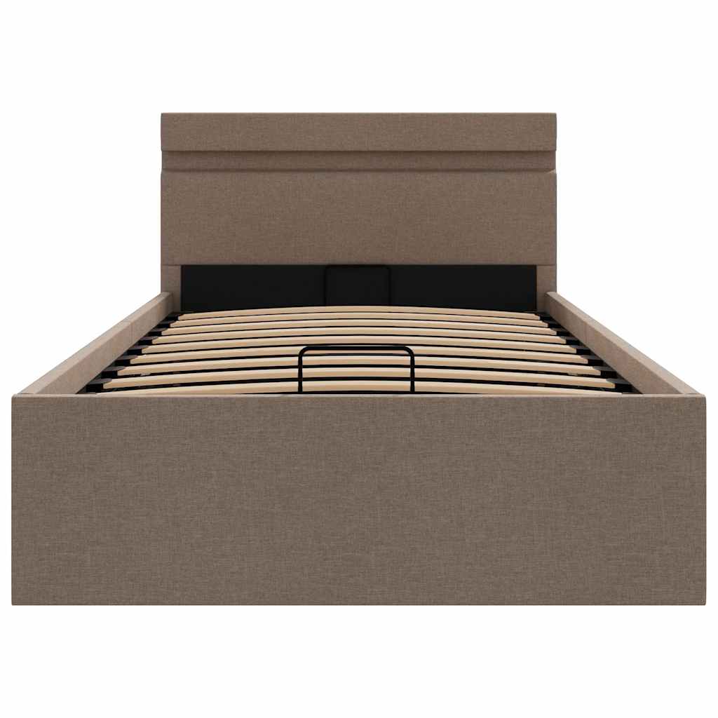 Rám Postele S Úložným Prostorem Led Textil