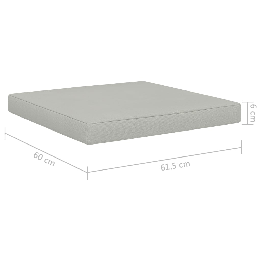 Poduška Na Nábytek Z Palet 60 X 61,5 X 6 Cm Textil