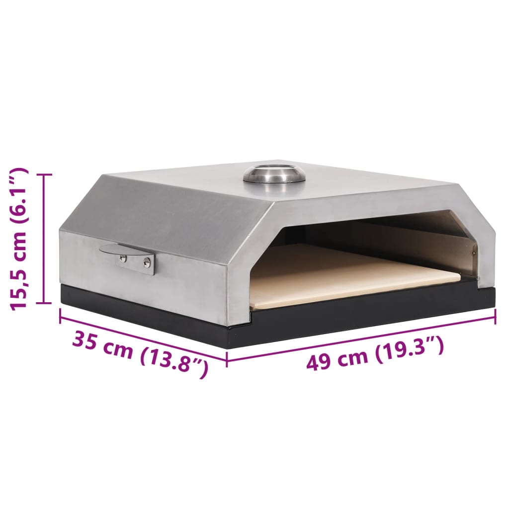 Pec Na Pizzu Pro Zahradní Grily Na Plyn I Uhlí Keramická Deska