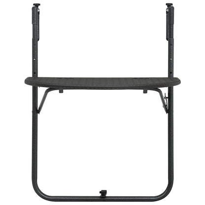 Závěsný Stůl Na Balkon Hnědý 60X64X83,5Cm Plast Ratanový Vzhled