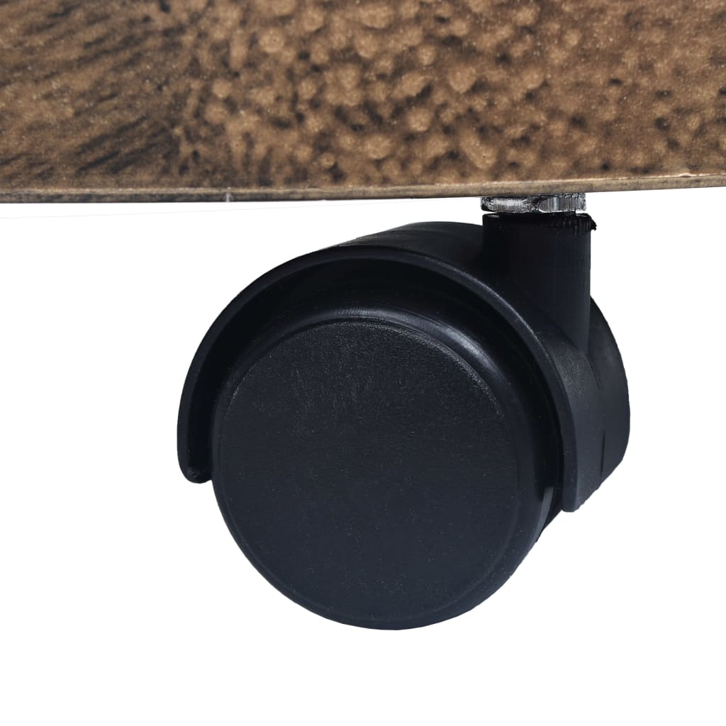 Vozíky Pod Květináč 6 Ks Bronzové Plast