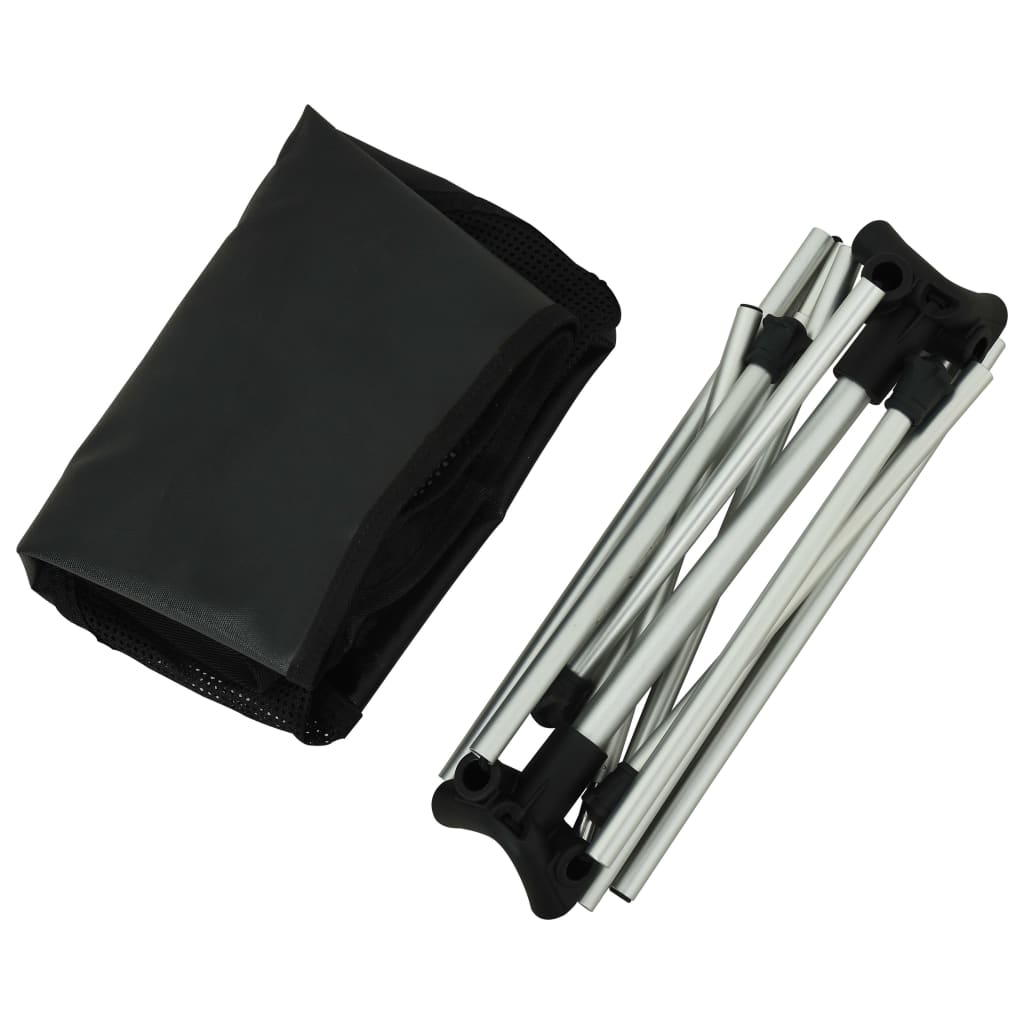 Skládací Kempingové Židle 2 Ks S Taškou 54X50X65 Cm Hliníkové