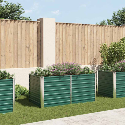 Vyvýšený Záhon Pozinkovaná Ocel Zelený