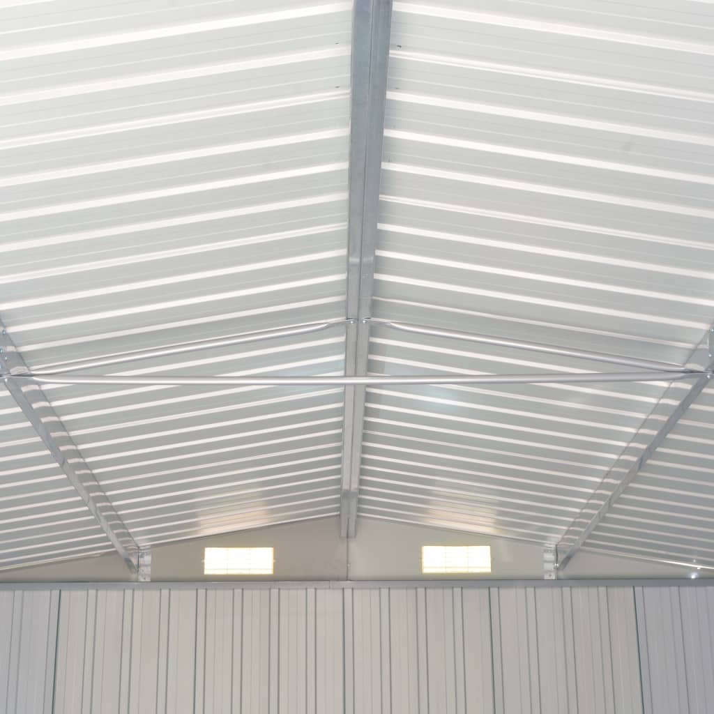 Zahradní Domek Zelený 257 X 779 X 181 Cm Pozinkovaná Ocel