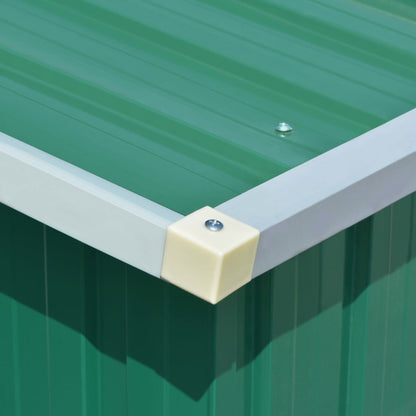 Zahradní Domek Zelený 257 X 779 X 181 Cm Pozinkovaná Ocel