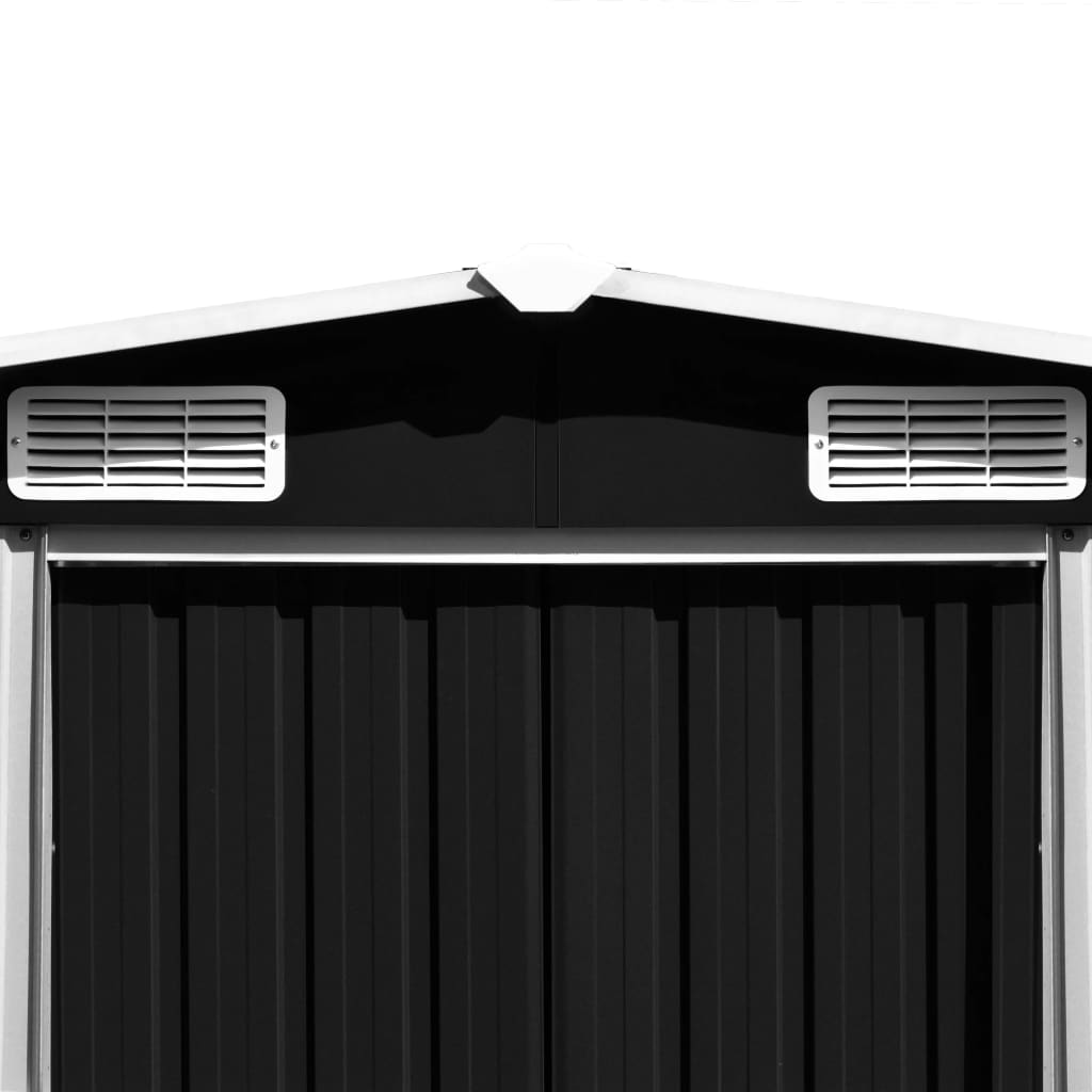 Zahradní Domek Antracitový 257X990X181 Cm Pozinkovaná Ocel