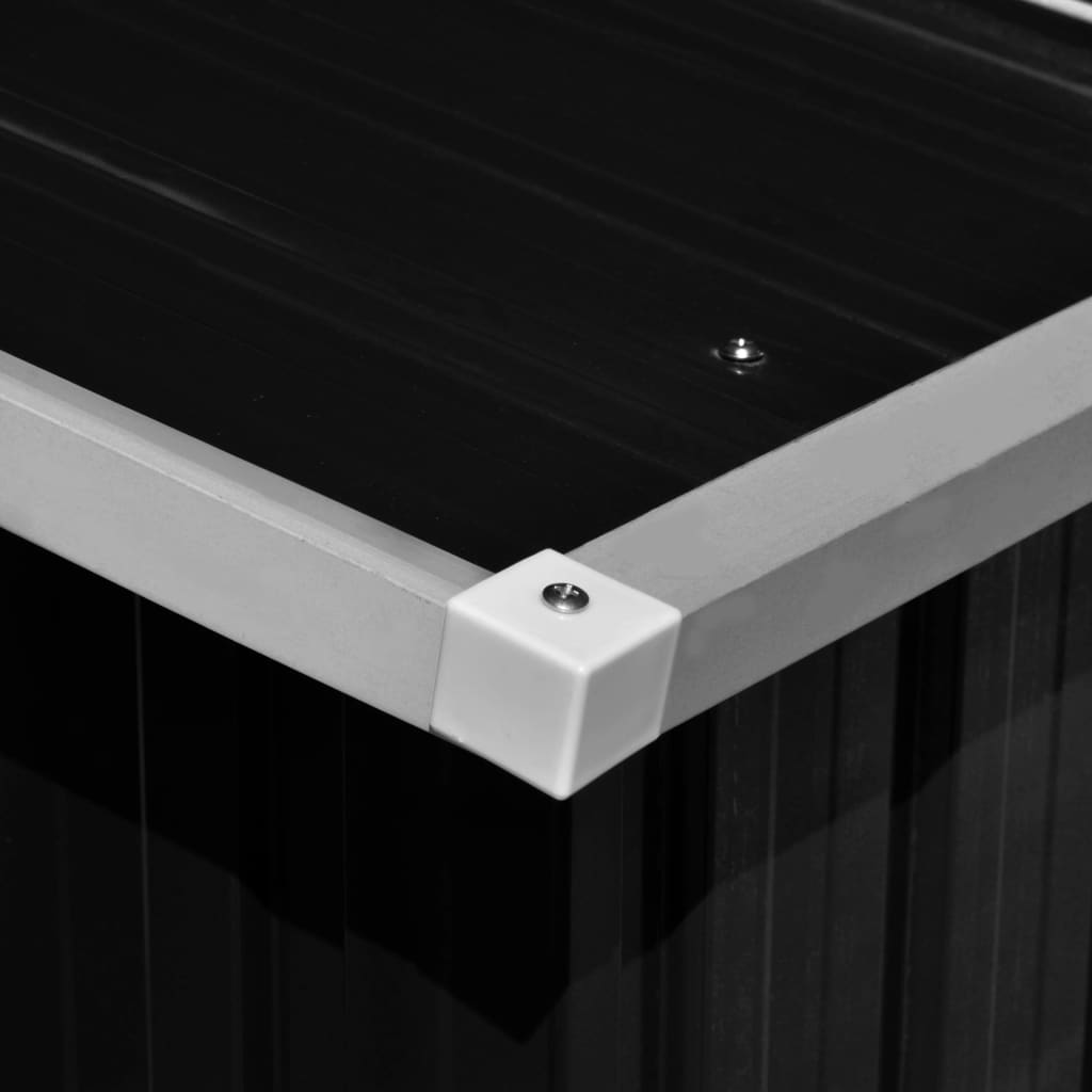 Zahradní Domek Antracitový 257X990X181 Cm Pozinkovaná Ocel