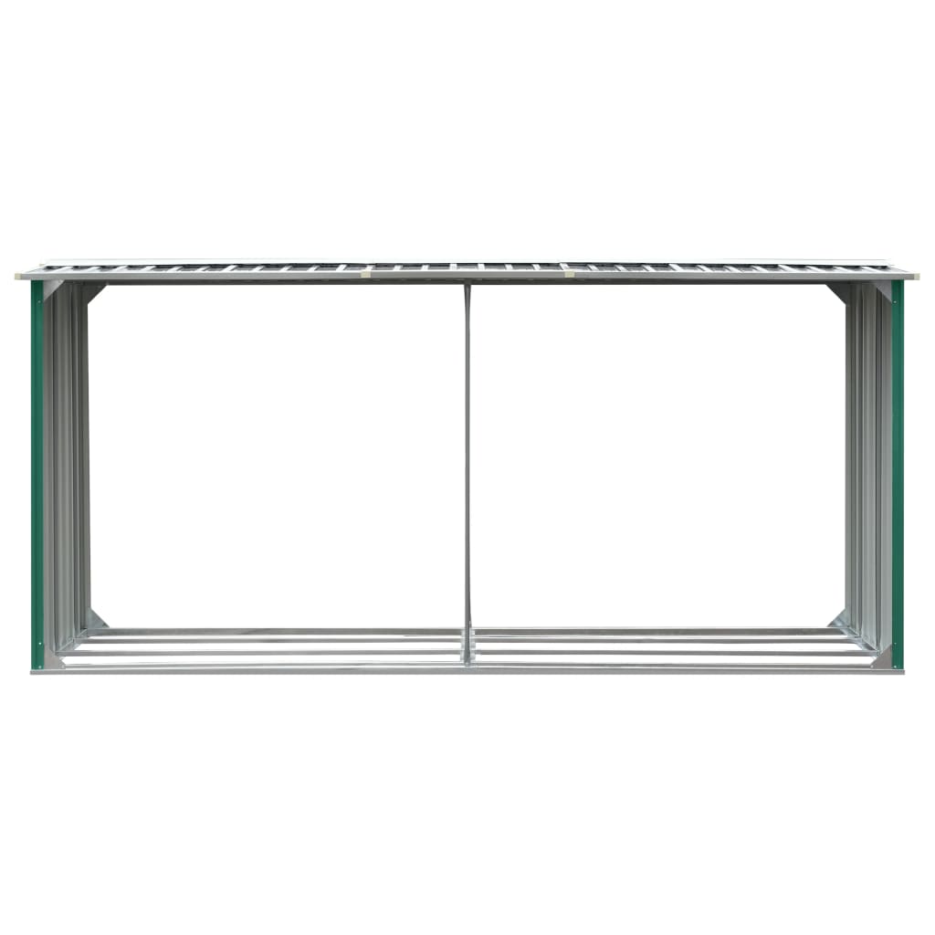 Zahradní Kůlna Na Dříví Pozinkovaná Ocel 330X92X153 Cm