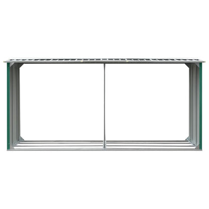 Zahradní Kůlna Na Dříví Pozinkovaná Ocel 330X92X153 Cm