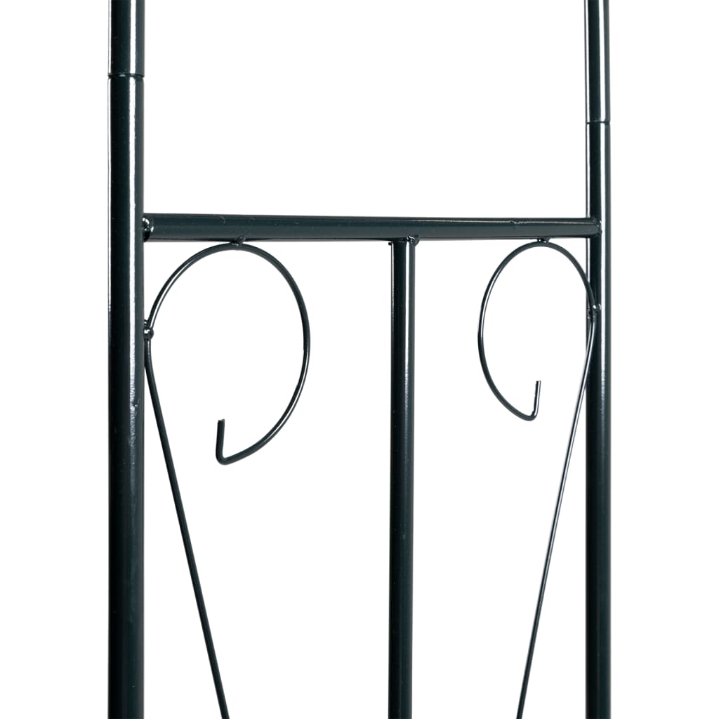Zahradní Oblouk Tmavě Zelený 120 X 38 X 258 Cm Železný