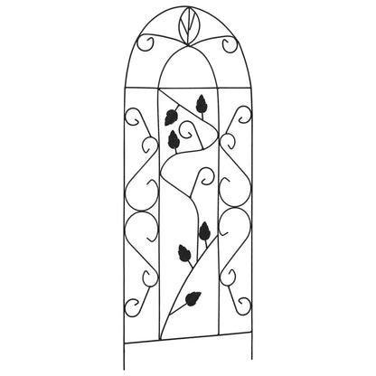 Opěry Na Pnoucí Rostliny 3 Ks Černé 40 X 100 Cm Železo