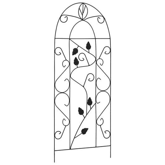 Opěry Na Pnoucí Rostliny 3 Ks Černé 40 X 100 Cm Železo