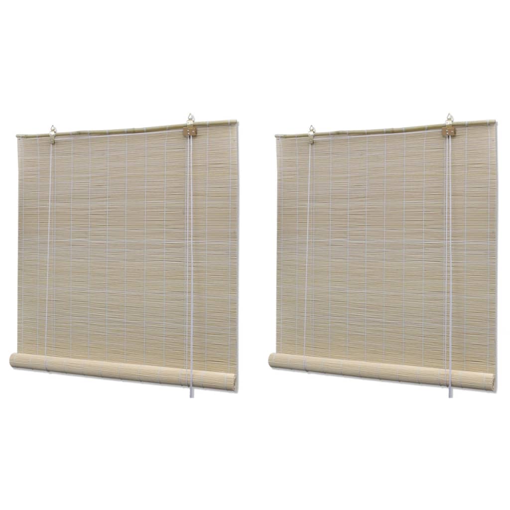 Zatemňovací Rolety Z Přírodního Bambusu 4 Ks 120 X 160 Cm