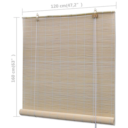 Zatemňovací Rolety Z Přírodního Bambusu 4 Ks 120 X 160 Cm